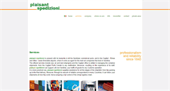 Desktop Screenshot of plaisantspedizioni.it